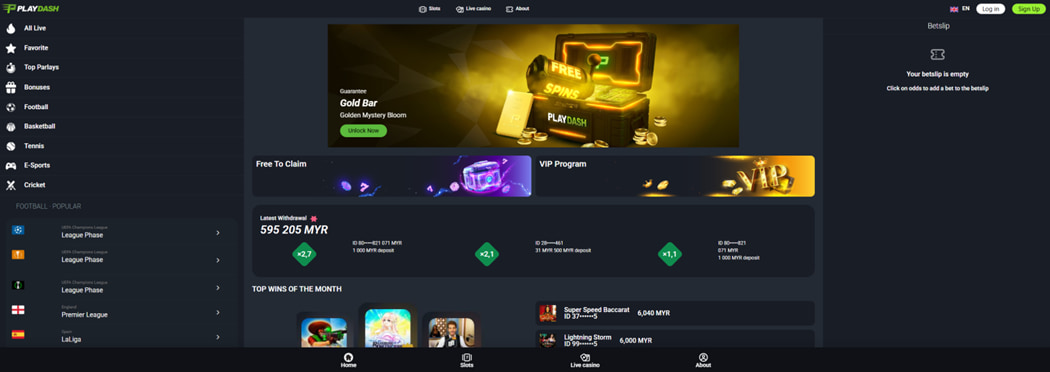 Playdash casino Malaysia review